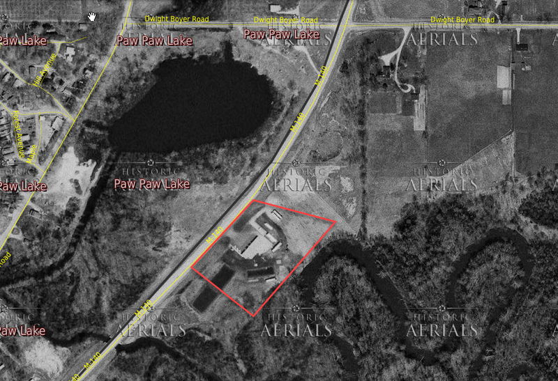 Faws Drive-In - 1969 Aerial